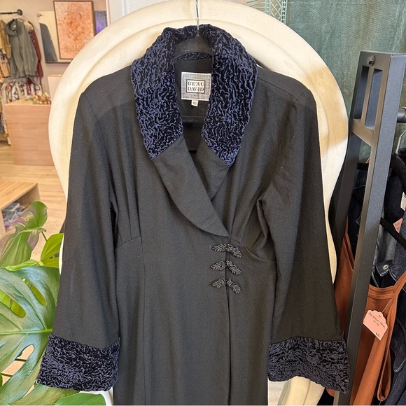 Vintage Beau David long dress coat Victorian style - Picture 2 of 12